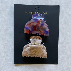 NWT Ann Taylor medium size hair claw clips